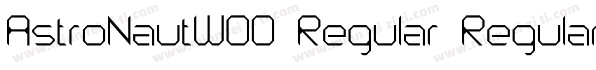 AstroNautW00 Regular Regular字体转换